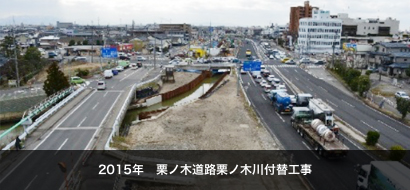 2015年栗ノ木道路栗ノ木川付替工事